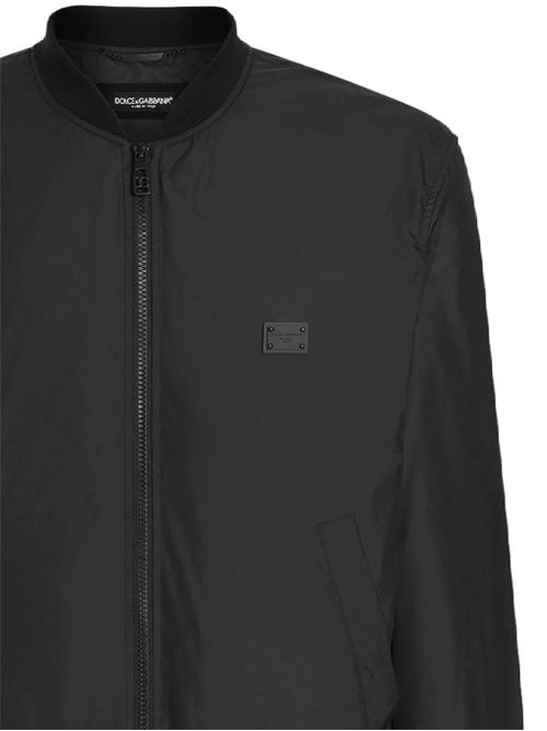 Bomber con placca logo DOLCE&GABBANA | G9BLMTFUS27N0000